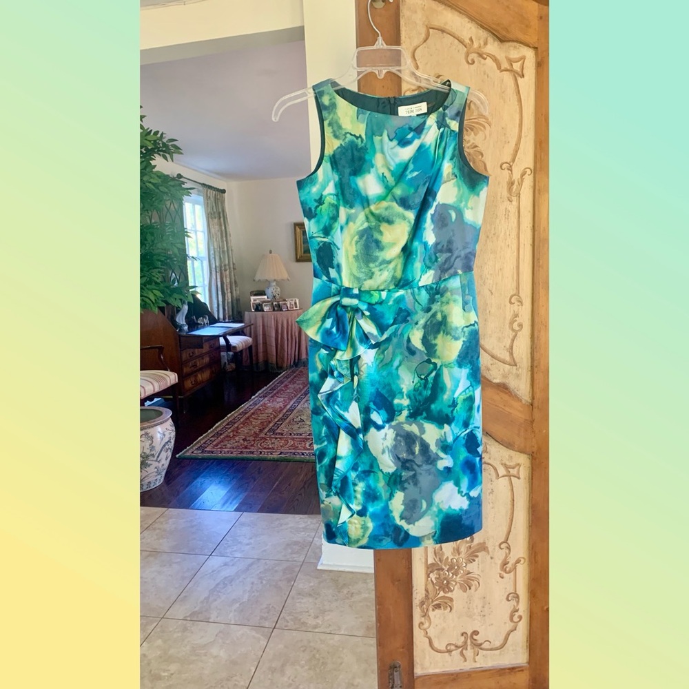 Rickie Freeman for Teri Jon silk sheath. Size 4